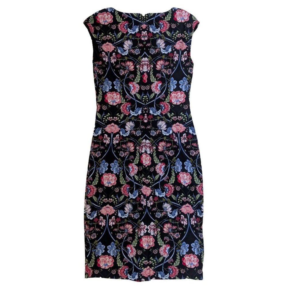 Vince Camuto Baroque Floral Shift Dress Sz 8 - Picture 4 of 7